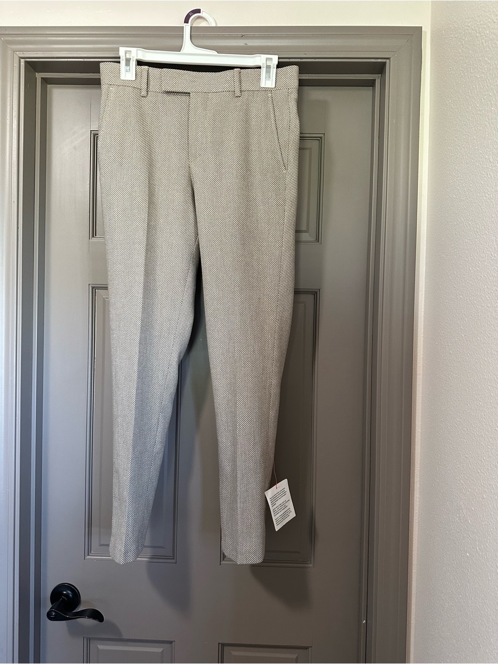 ASOS Women's Slim Tailored Trousers in patterned Tan NWT Size 30